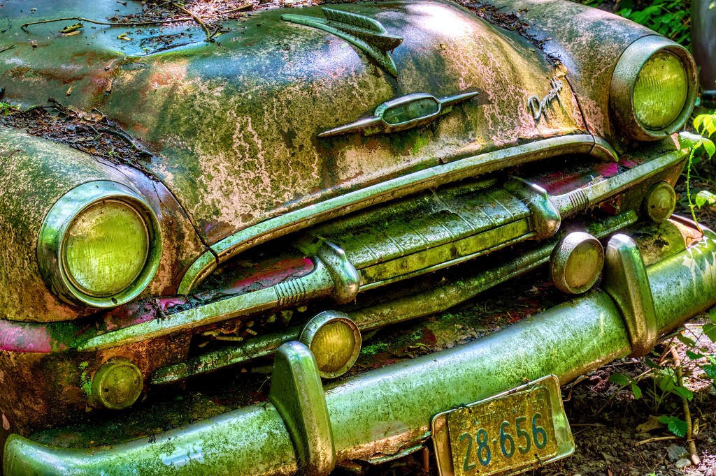 HDR Auto Skulpturen Park museum Neandertal oldtimer urbex decay abandoned derelict abandonne Michael Fröhlich froehlich Duitsland deutschland kunst art